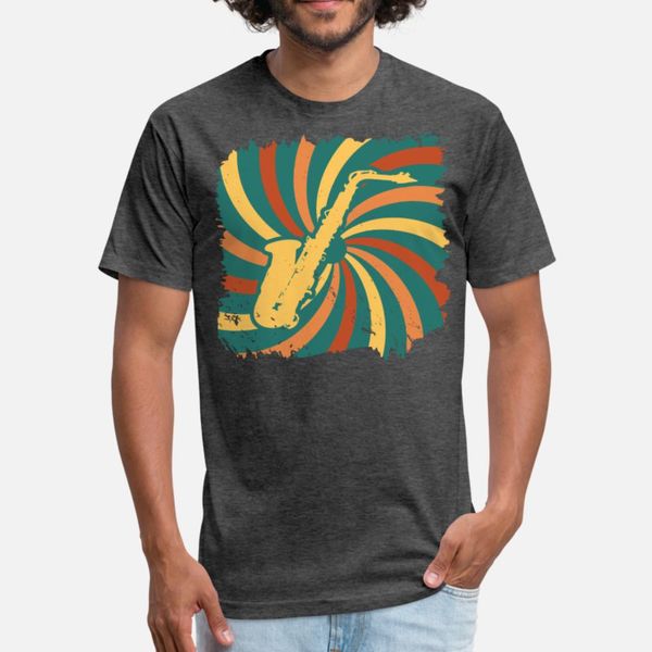 

saxophone jazz music instrument gift sax retro t shirt men design cotton s-3xl outfit cute building summer natural shirt