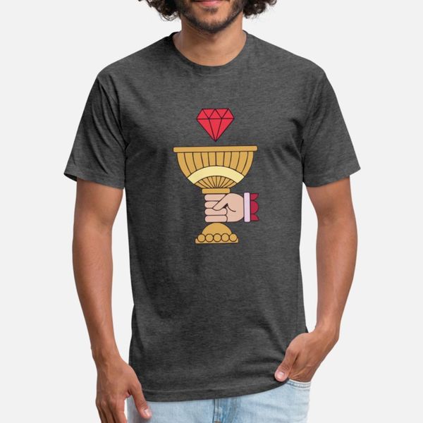 

cup grail t shirt men printed short sleeve o-neck unique interesting funny casual summer cool shirt