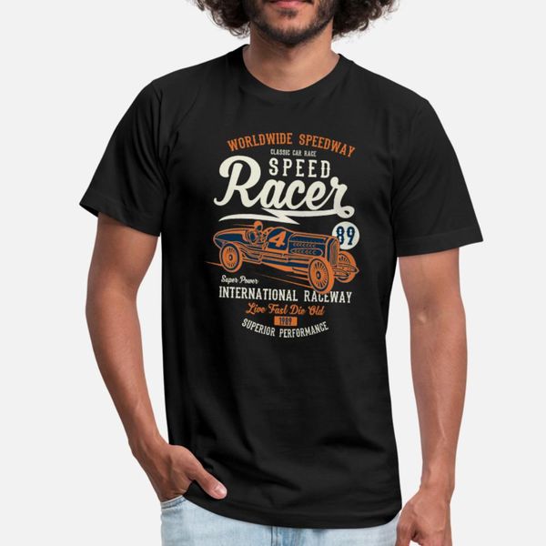 

speed racer 1 2 t shirt men knitted tee shirt round neck fit interesting fashion summer style standard shirt