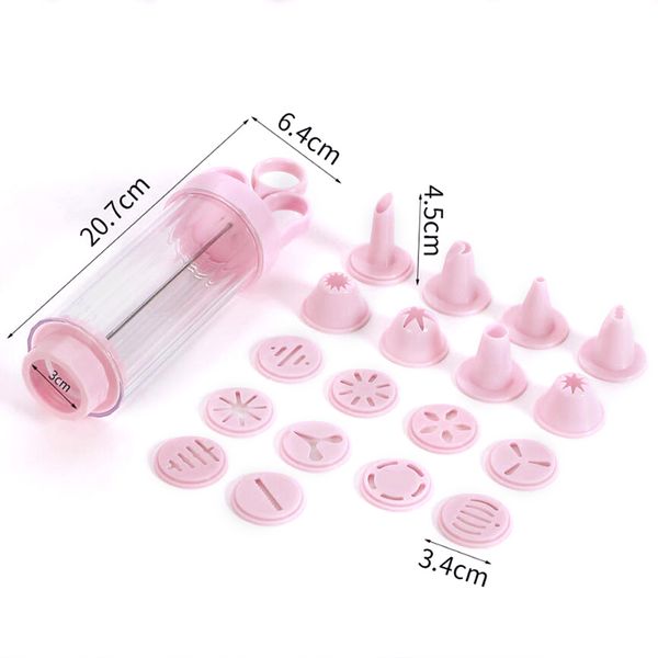 

1 set cookie press gun machine cookie making cake decoration press molds & pastry piping nozzles tool biscuit maker