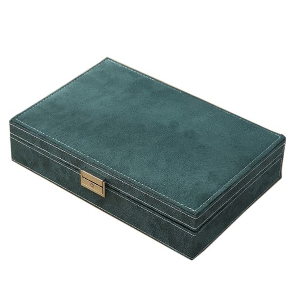 

jewelry organizer storage box for girls women, soft lining for storing rings, earrings, bracelets or watches, Pink;blue