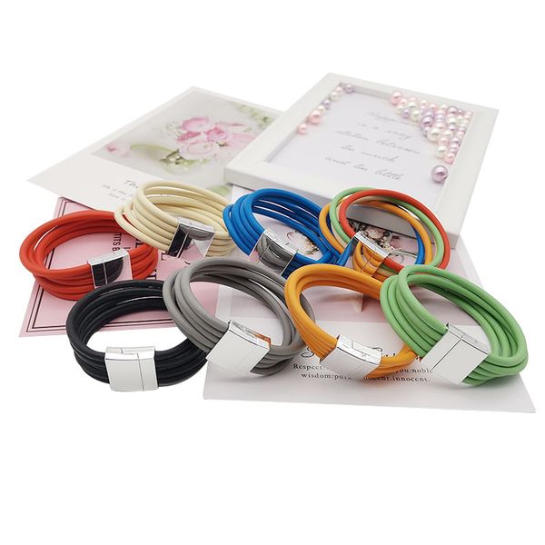 

yd&ydbz couple bracelets sieraden for women rubber bracelet jewelry fashion leather charm punk gothic mothers day jewelry, Golden;silver