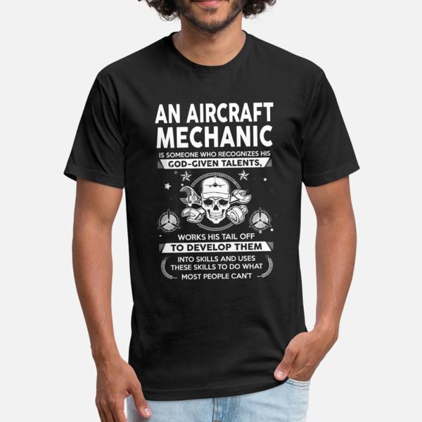 

aircraft mechanic god given talents t shirt men personalized tee shirt o neck unique graphic basic spring autumn original shirt