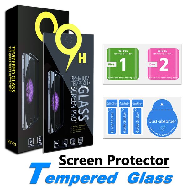 

screen protector for samsung a10e a20e, iphone se 2020, 11, xr, xs, 8, 7, 6 moto e6, lg stylo 6, 5, 4 tempered glass film 0.33mm with paper