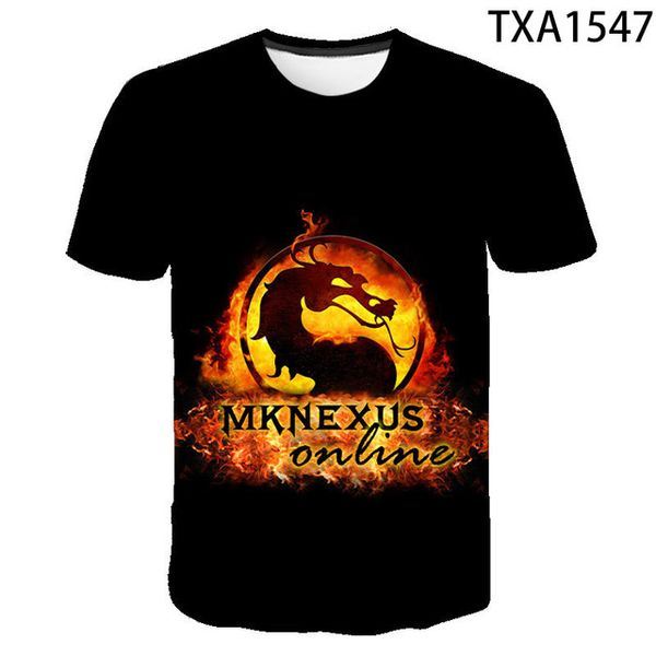 

new mortal kombat clothing street trend fun wild 3d print shirts aesthetic aesthetic anime men clothing