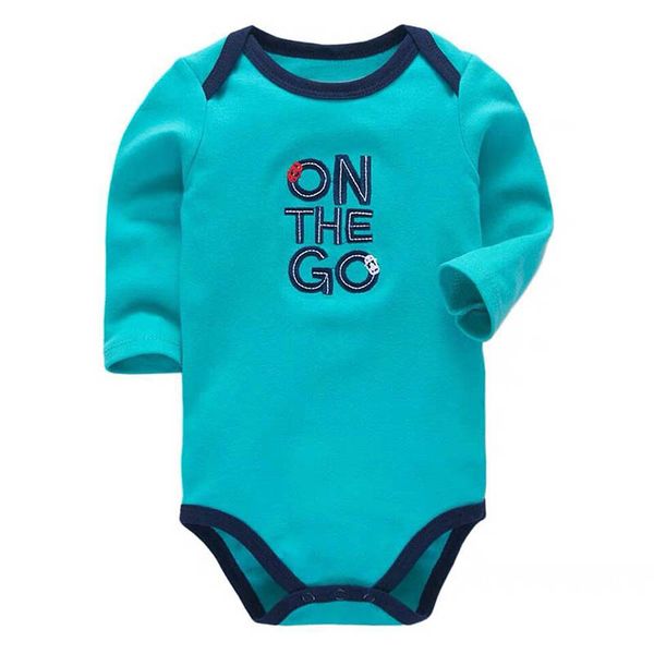 

rompers born bodysuit baby clothes cotton body long sleeve underwear infant boys girls clothing baby's sets, Blue