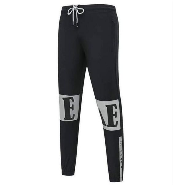 

summer men pants fashion track pants joggers with letters men sweatpants drawstring stretchy joggers 2020 for wholesale, Black