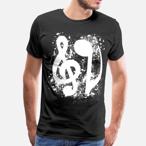 

music symbol t shirt men character tee shirt round neck homme cute funny spring standard shirt