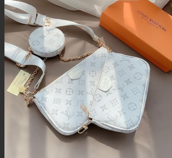 

mahjong bag three-in-one bag zero wallet one shoulder slanted female bag three-piece wallet oblique multi pochette accessoires b5f8, Blue;gray