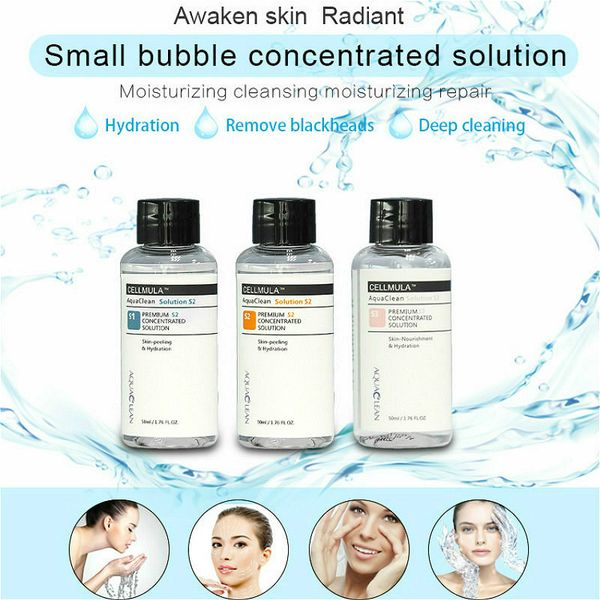 

2020 professional hydrafacial machine use aqua peeling solution 50ml per bottle aqua facial serum hydra facial serum for normal skin