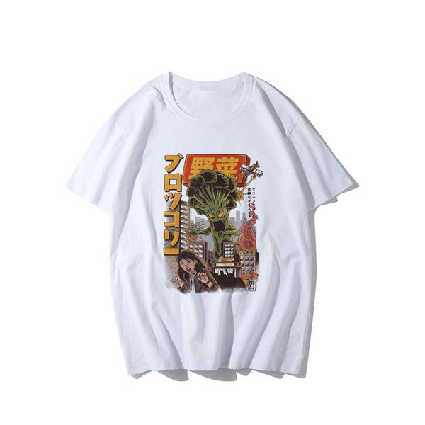 

new men's t shirts 2020 japanese anime food print hip hop t shirts 100% cotton t-shirt harajuku tee shirt homme clothing