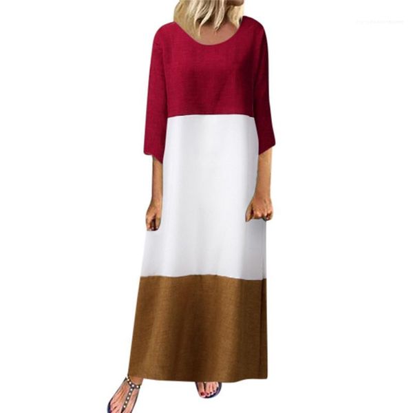 

plus size scoop neck panelled womens dress summer fashion striped females dress female designers clothing casual, Black;gray