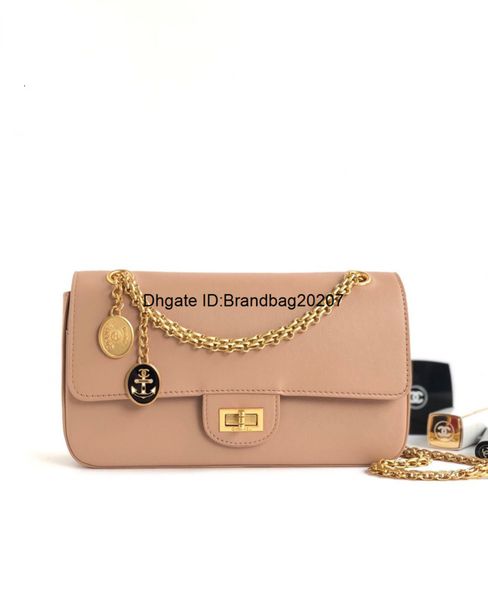 

brand new cover chain cowhide design can be carried across the body on one shoulder chain design with naval wind elements anchor