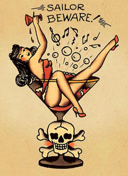 

sailor jerry татуировки vintage остерегайтесь декора стены картины маслом на холсте стены искусства холст картины для гостиной декор стены 2