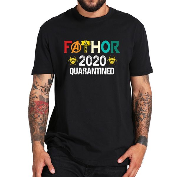 

father's day 2020 quarantined t-shirt funny creative design 100% cotton crew neck tee shirt drop ship