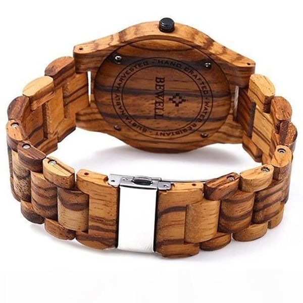

wholesale- men luxury natural maple wooden handmade quartz movement casual wrist watch store 51, Slivery;brown
