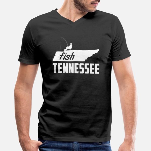 

fish tennessee state pride fishing design t shirt men design 100% cotton s-xxxl gents crazy casual summer unique shirt