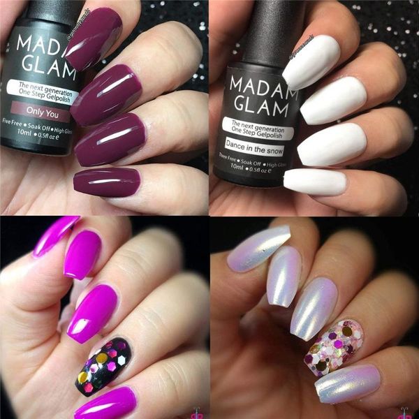 

false nails krofaue full cover fake 100pcs with box french nail art manicure set home diy decoration, Red;gold