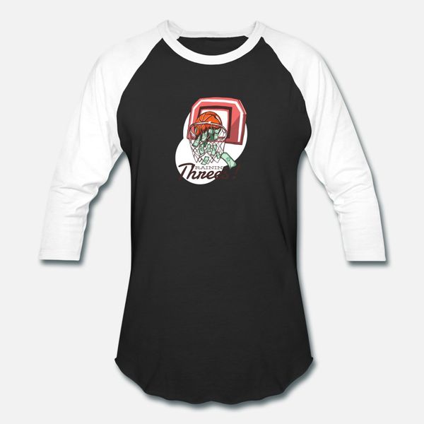 

raining threes basketball design t shirt men character 100% cotton s-xxxl formal sunlight basic summer natural shirt