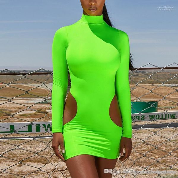 

платья sexy выдалбливают bodycon платья осень женщины черепаха шеи платье модельера с длинным рукавом карандаш, Black;gray