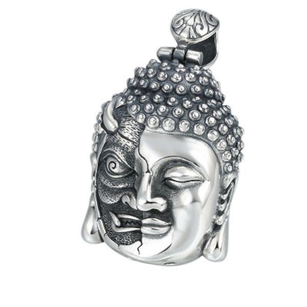 

925 sterling silver jewelry men women buddha magic peace necklace pendant