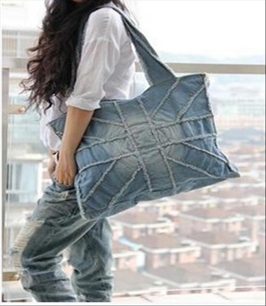 

fashion handbags shoulder bag denim ladies hand washing hand rubbing rice drop shipping