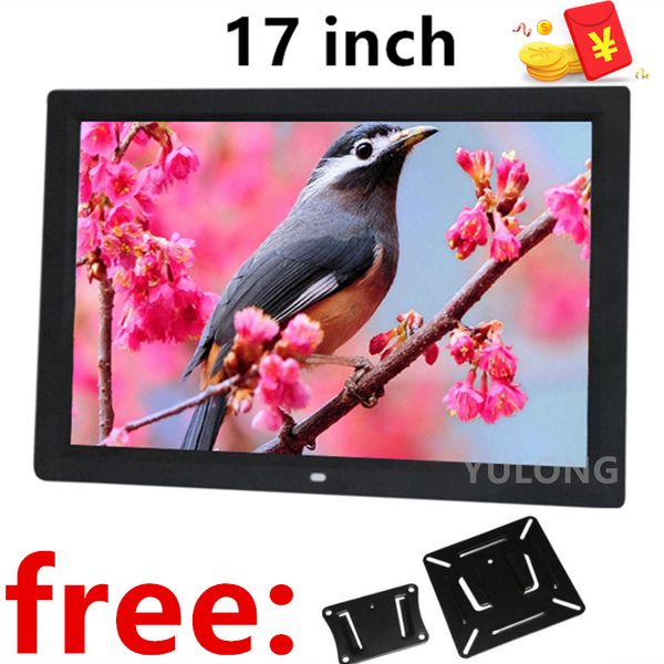 

17-дюймовый led подсветка hdmi 1920 * 1080p полнофункциональный цифровая фоторамка электронная цифровая фото музыка видео