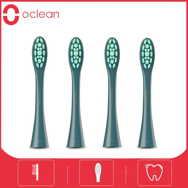 

original 2/4pcs oclean pw09 replacement brush heads for oclean x pro / x / se /one electric sonic brush heads tips soft bristles