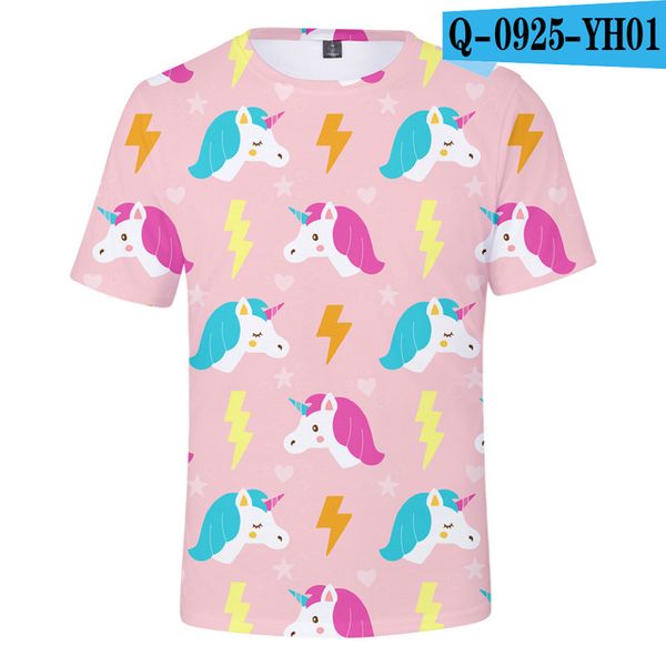 

rainbow unicorn kawaii femme brand 3d print shirts plus size plus size funny men clothing