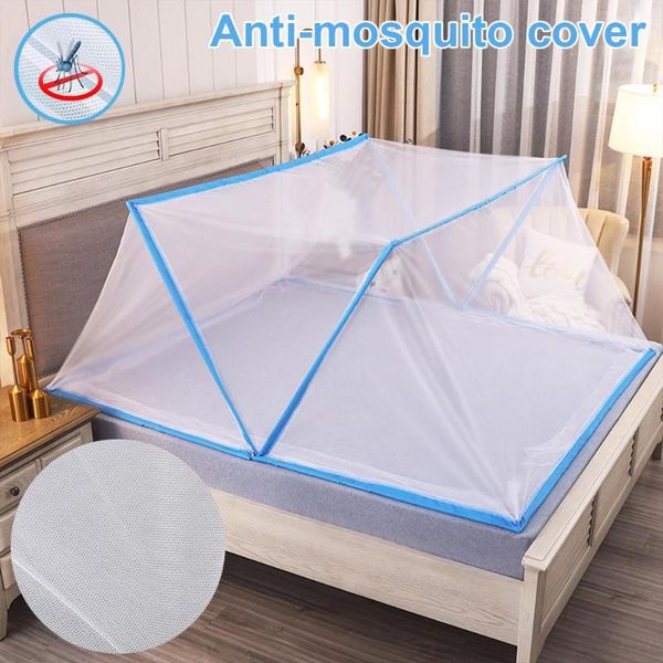 

mosquito net foldable breathable bed tent fast installation canopy netting for outdoor camping travel babies adult