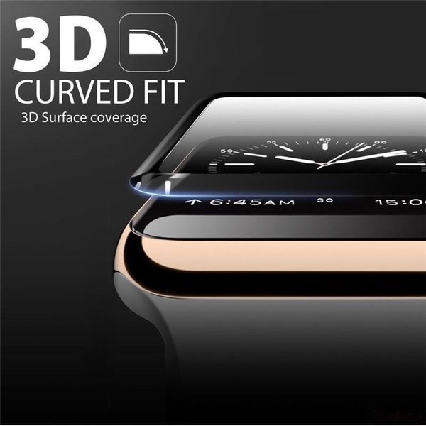 

3d hd tempered glass for apple watch screen protector series 3 2 1 42mm 38mm glass for apple watch glass iwatch 5 4 40mm 44mm