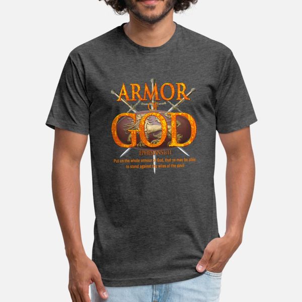 

armor of god t shirt men designer 100% cotton euro size s-3xl costume fitness authentic spring outfit shirt