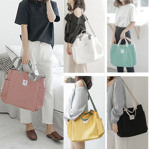 

new canvas shoulder bag environmental shopping bag handbag messenger wallet ladies casual handbag