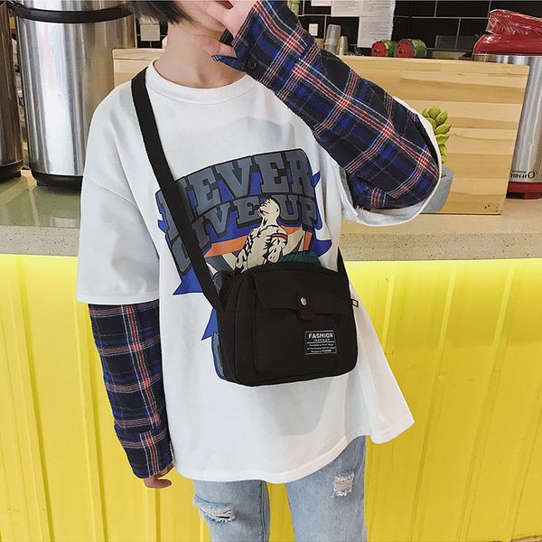 

fashion female patchwork letters canvas bags handbags 2020 new arrival women zipper casual simple messenger bags shoulder