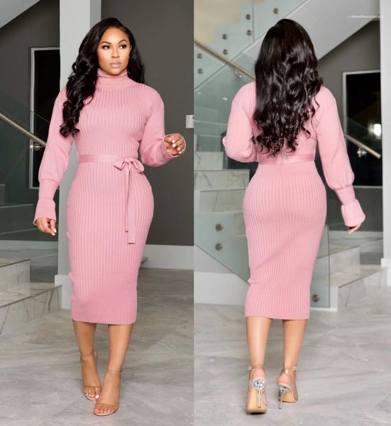 

sleeve solid color slim ladies dress female clothing 2020 womens designer dress fashion casual panelled dresses long, Black;gray