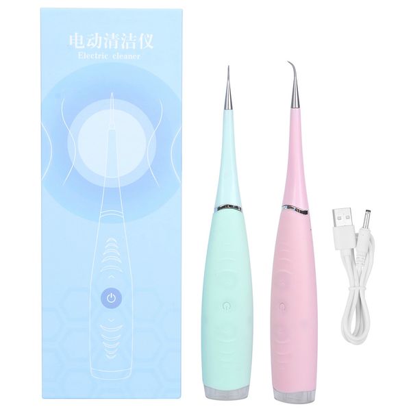 

usb recharge vibrition sonic dental scaler tooth calculus remover tooth stains tartar cleaner hygiene dentist tool whiten teeth