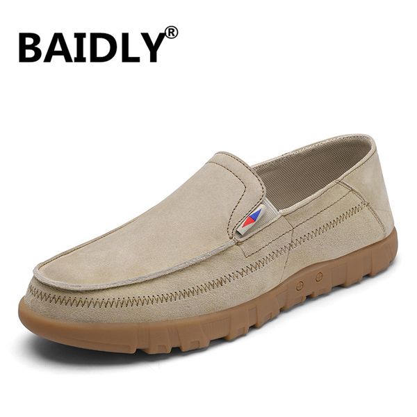 

leather men casual shoes mens loafers moccasins breathable slip on male driving shoes zapatillas hombre, Black