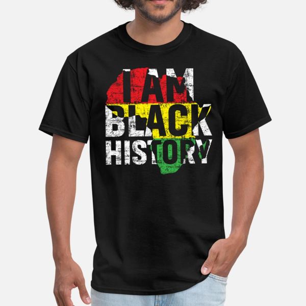 

african map black history month american pride afr t shirt men print tee shirt round neck original anti-wrinkle casual summer outfit shirt