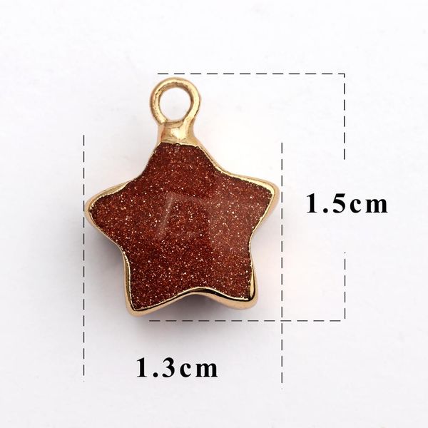 

quality m486jewelry accessorieshand madestar shapediy pendantnatural stonediy earringsjump ringjewelry making6pcs/lot