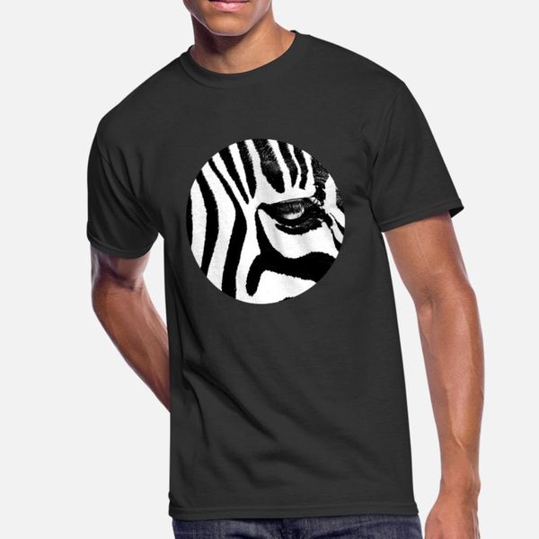 

zebra portrait t shirt men designer cotton s-xxxl formal fit authentic summer style formal shirt