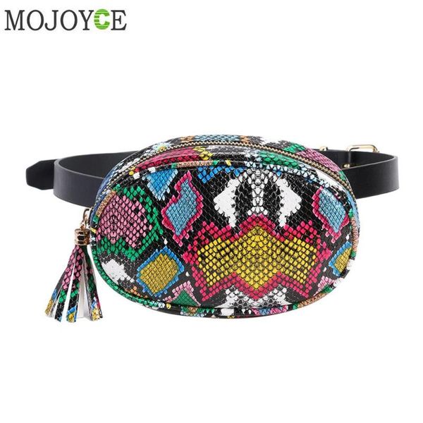 

serpentine fashion women's waist packs brief girls sling chest bag zipper belt bag for women ladies fanny bags travel bum bags