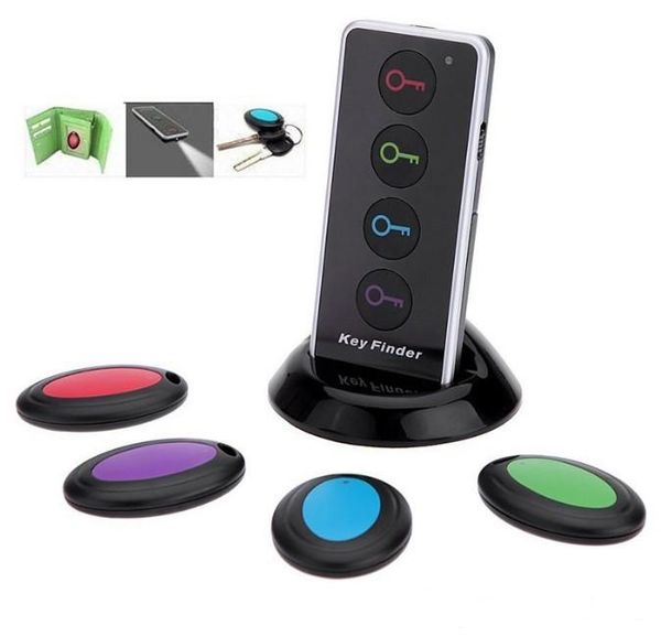 

4 in 1 advanced wireless key finder remote key locator, anti-lost with torch function 4 receivers and 1 dock llfa