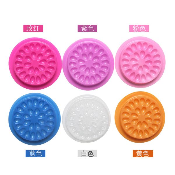 

color grafting eyelash tool disposable small glue tray holder pallet lashes extension glue pads holder gasket eyelash extension