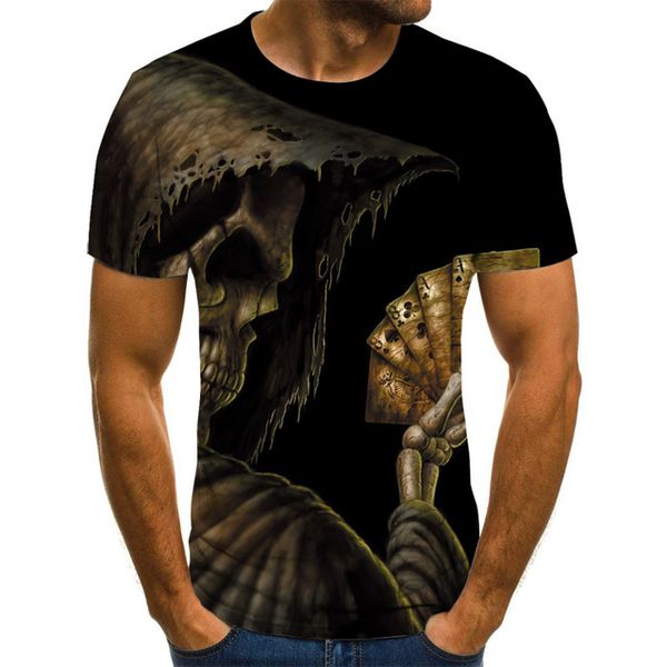 

new printed skull summer for 3d print shirts humor hippie hentai men clothing