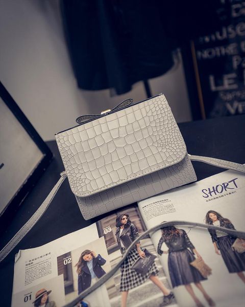 

yuhua, 2020 new women handbags, simple fashion flap, crocodile pattern messenger bag, trend korean version shoulder bag