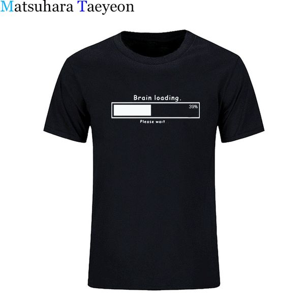 

matsuhara taeyeon brand arder t-shirt men short sleeve round collar summer brain load player computer geek printing t shirt