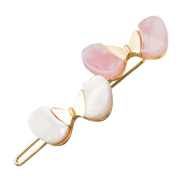 

elegant korean sweet girl butterfly shaped hair barrettes vintage acetate buttfly hair clips pin woman fashion jewelry, Golden;silver