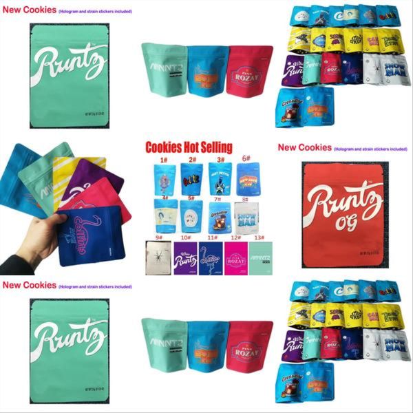 

2020 runtz packaging bag pink white runtz mylar smell proof zipper 420 dry herb flower cigarette cases uk cigarettes cases