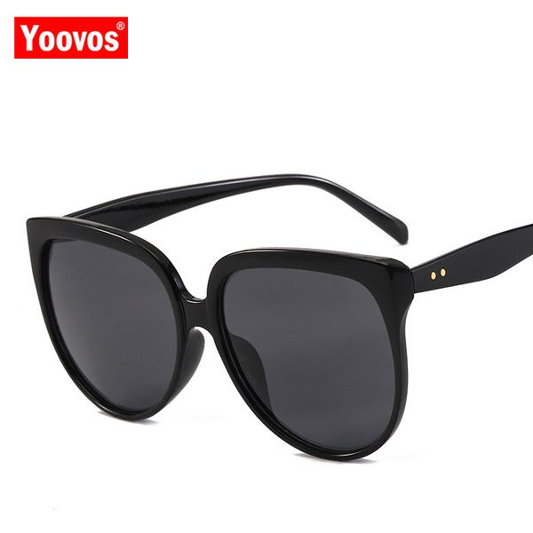 

yoovos cat eye sunglasses women retro sunglasses women brand designer sun glasses for feminino, White;black