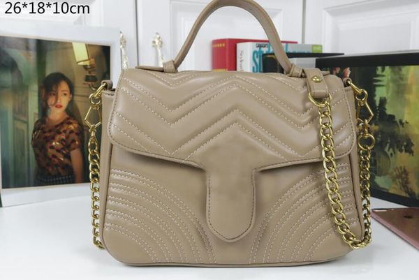 

wallets women quality fashion sell bags shoulder chain bag crossbody bags purse messenger tote bag handbags 26*18*10cm leather jpwv, Red;black